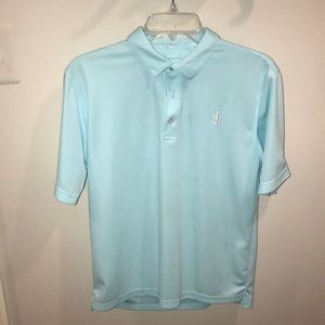 johnnie-o turquoise collared shirt